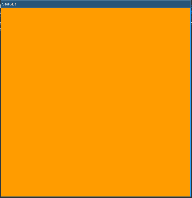 A very orange window...